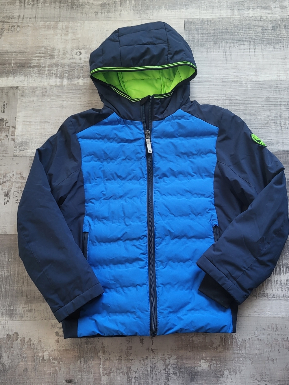 Gerry Boy winter Lightweight  Puffer Jacket Size 7/8 Hooded Blue